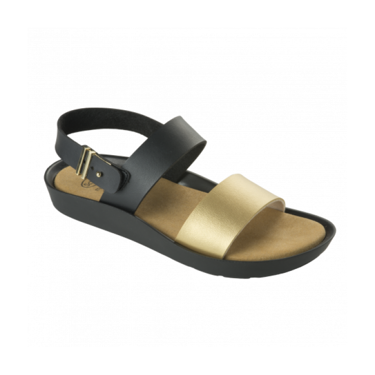 Scholl Mamore Sandalia Mujer Memory Cushion Plantilla Color Negro / Oro Talla 36