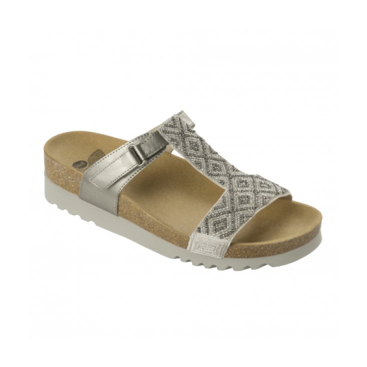 Sandalia Scholl Astrelle Mujer Color Platino / Blanco Talla 41