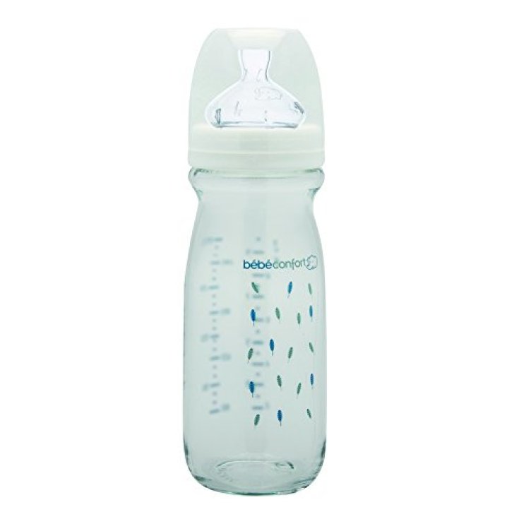 Bebe Confort Biberón Cristal Resistente Al Calor 270ml Talla 1