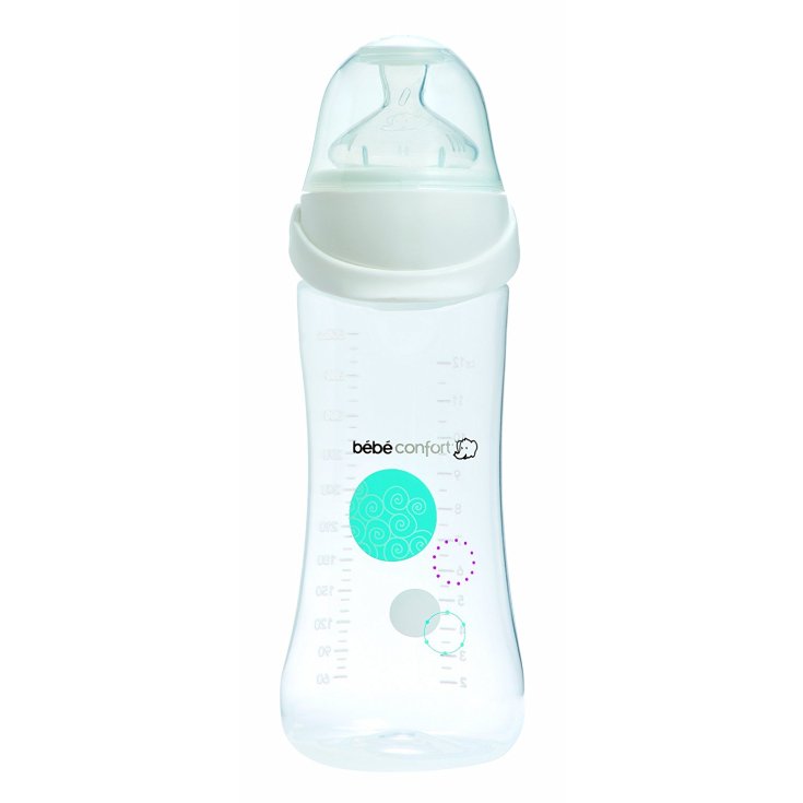 Bebe Confort Biberón Cuello Estándar en PP 270ml Talla 2 Blanco