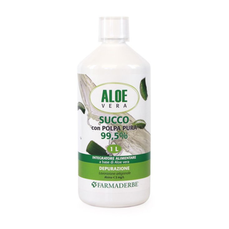 Farmaderbe Jugo de Pulpa Pura de Aloe Vera 99,5% 1000ml