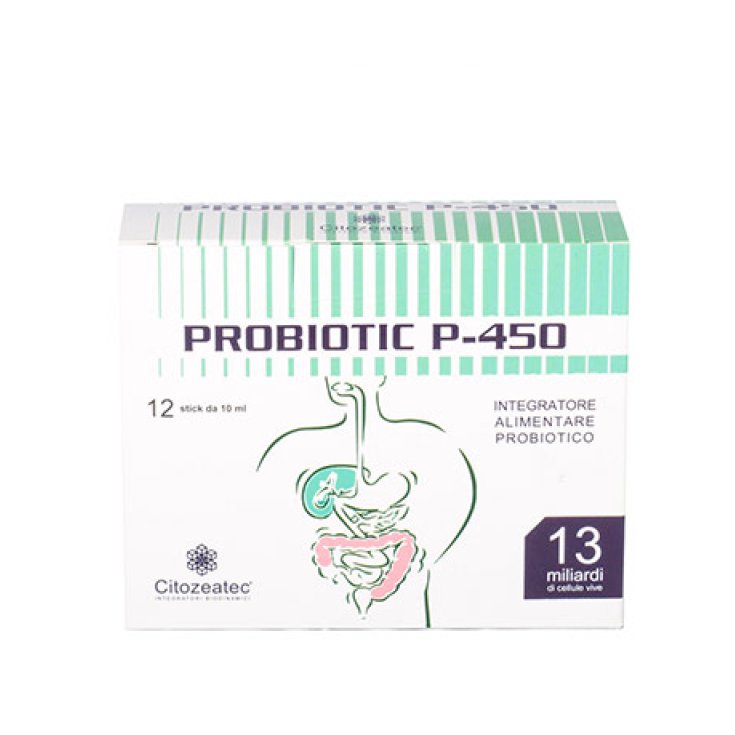 Citozeatec Probiótico P-450 Complemento Alimenticio 12 Sticks Monodosis