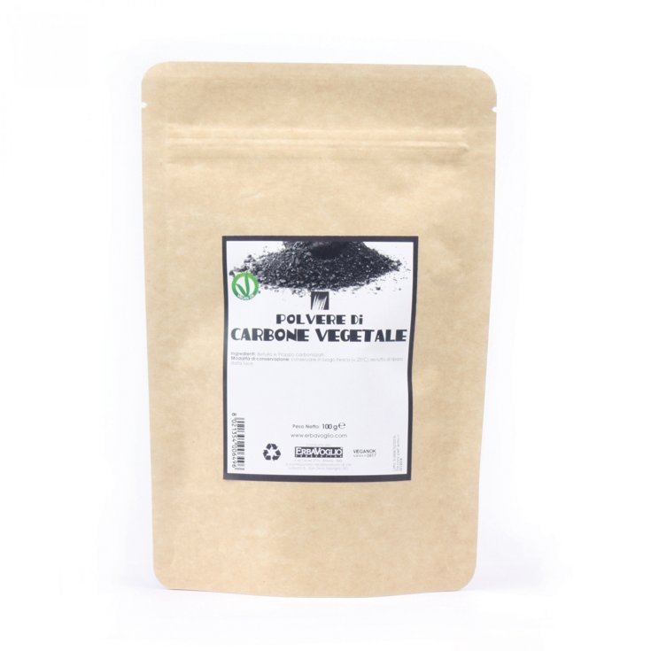 Polvo de carbón vegetal Erbavoglio 100g