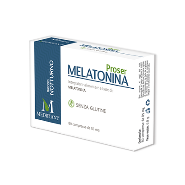 Mediplant Proser Melatonina Complemento Alimenticio Sin Gluten 80 Comprimidos