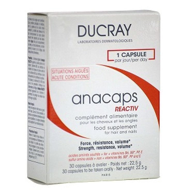 Ducray Anacaps Reactiv Complemento Alimenticio 30 Comprimidos