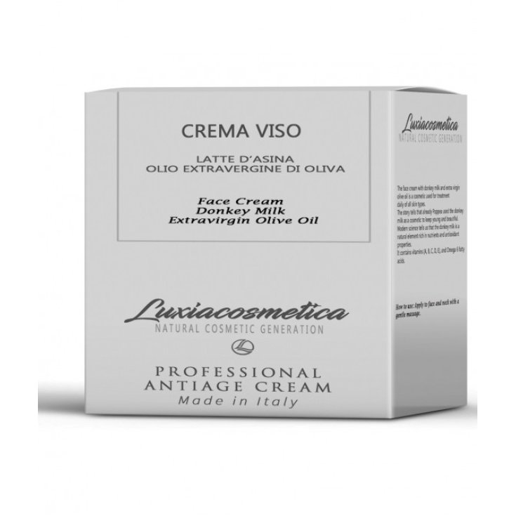 Luxiacosmetica Crema Facial Leche de Burra Aceite de Oliva Virgen Extra 50ml