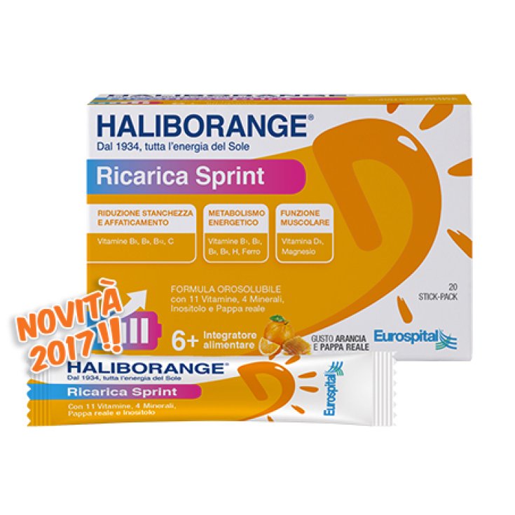 Eurospital Haliborange Recambio Complemento Alimenticio Sprint 20 Sticks