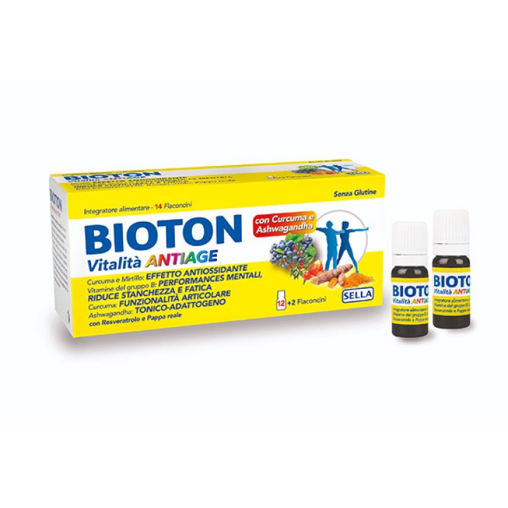 Sella Bioton Vitality 50+ Complemento Alimenticio Antiedad 14 Ampollas