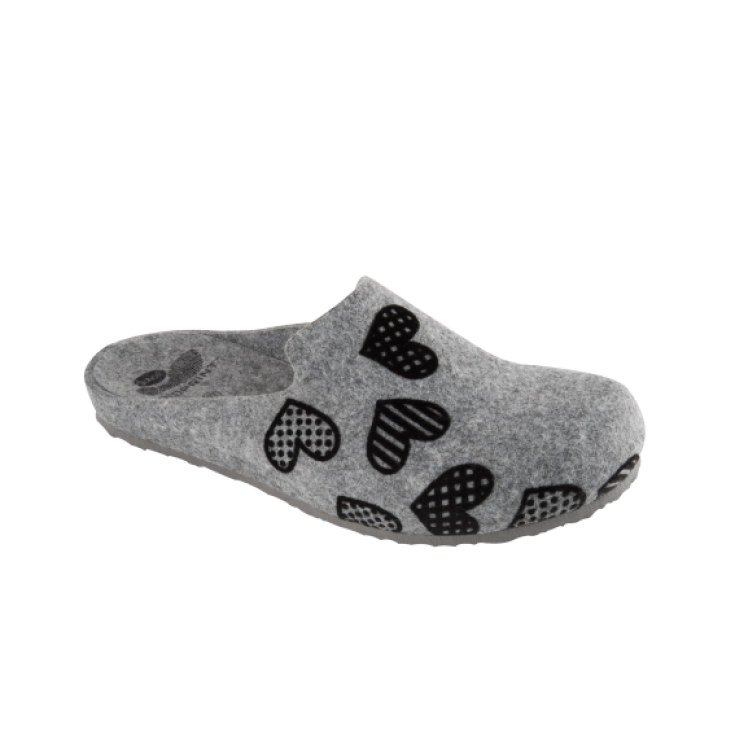 Scholl Laye Print Fieltro Forrado Mujer Gris 36
