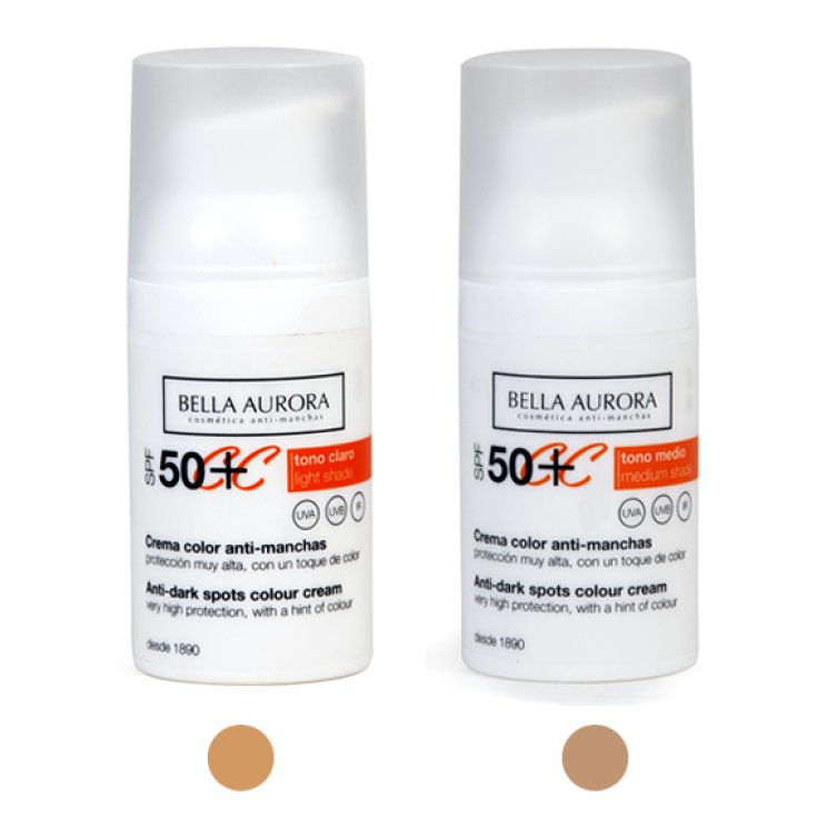 Bella Aurora Crema Color Spf50 + Tono Medio 30ml