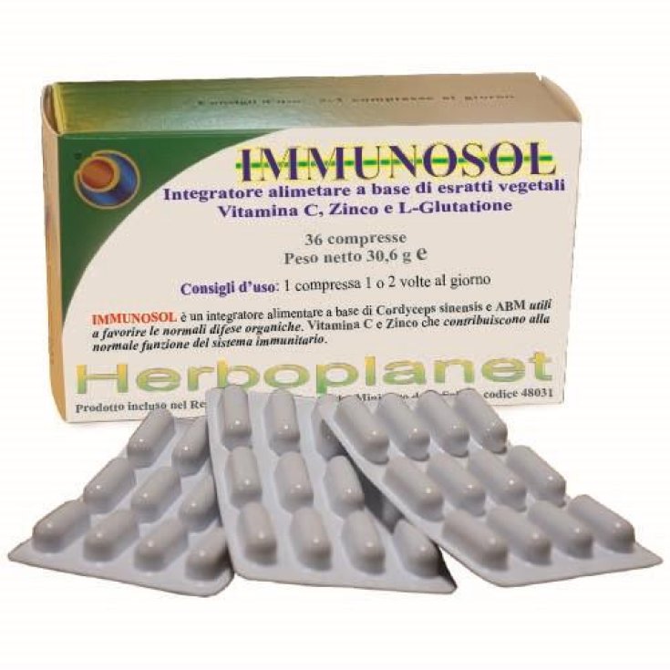 HerboPlanet Immunosol Complemento Alimenticio 36 Comprimidos