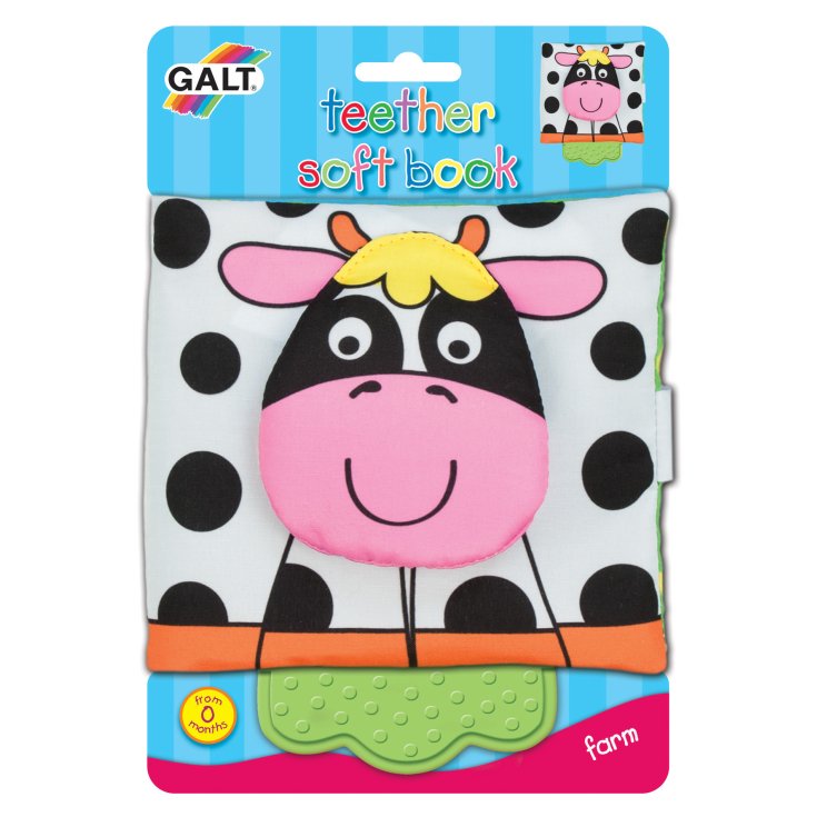Galt Soft Book Tela Folletos Vaca Diseño 1 Pieza