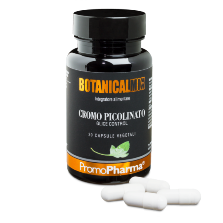 PromoPharma Botanical Picolinato de Cromo Complemento Alimenticio 30 Cápsulas