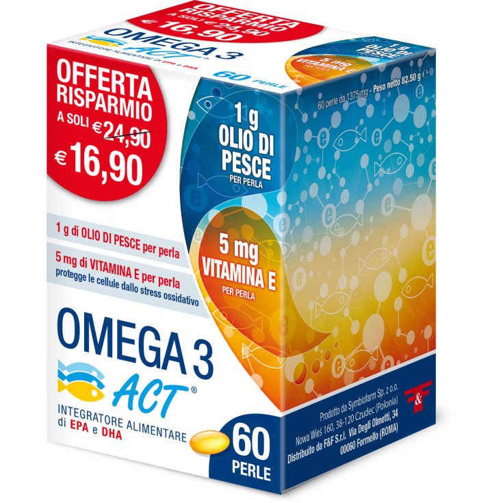 Omega 3 Act 1g Complemento Alimenticio 60 Perlas