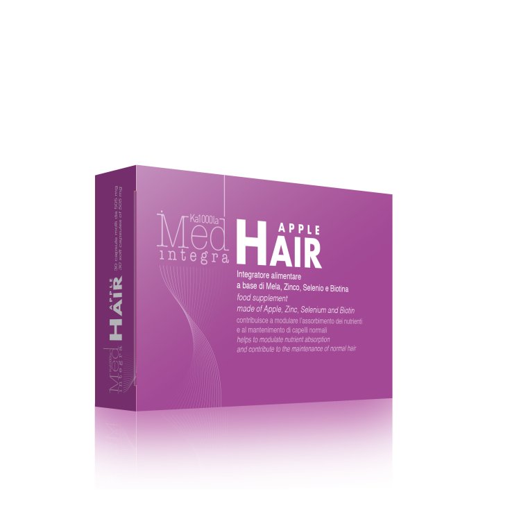 Ka1000la Med Integra AppleHair Complemento Alimenticio a Base de Manzana Annurca - Cabello Perfecto 30 Cápsulas