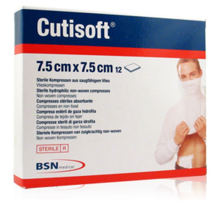 BSN Medical Cutisoft Gasa Esteril 7,5x7,5cm 12 Piezas