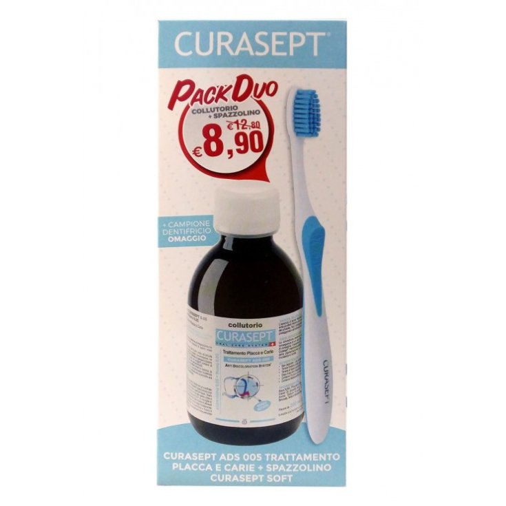 Curasept Pack Dúo Anuncios Colutorio Con Clorhexidina 0,12% + Cepillo De Dientes Soft Clean