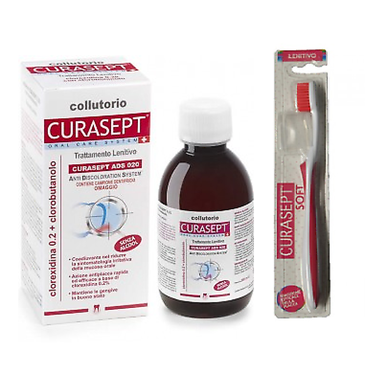 Curasept Ads 0,20 Tratamiento Calmante + Cepillo De Dientes Suave 200ml