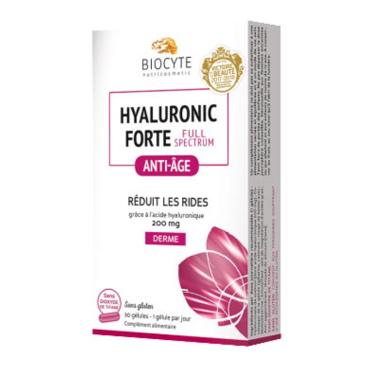 Biocyte Hyaluronic Forte Complemento Alimenticio de Espectro Completo 30 Cápsulas