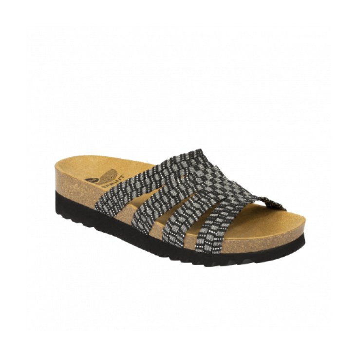 Scholl Saiki Sandalia Sin Correa Negro / Peltre Talla 37