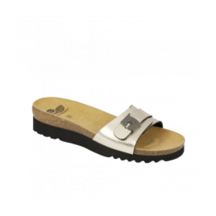 Dr. Sholl's Pantuflas Mujer Mod. Ginni Sintético Estampado Platino Talla 35