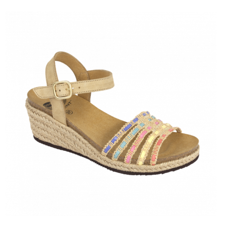 Scholl Lodoletta Sandalia Mujer Plantilla Bioprint Color Arena Talla 36