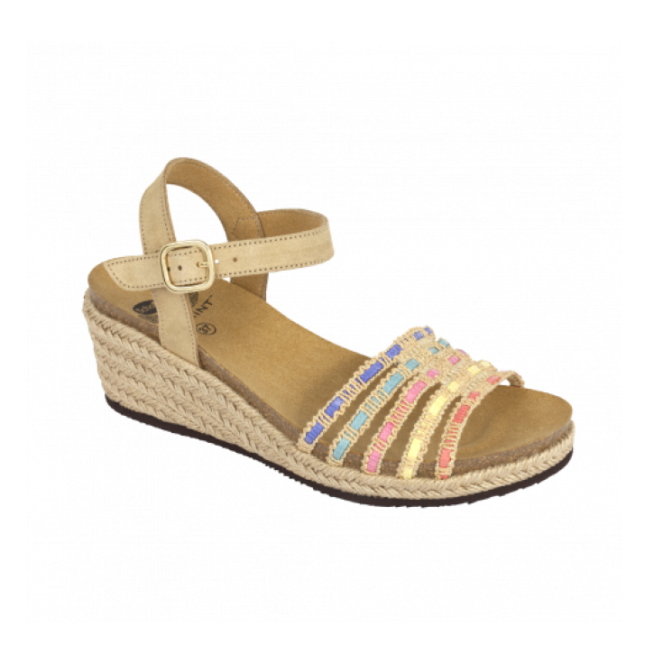 Scholl Lodoletta Sandalia Mujer Plantilla Bioprint Color Arena Talla 37
