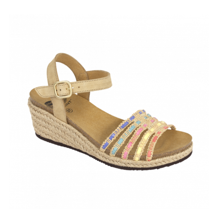 Scholl Lodoletta Sandalia Mujer Plantilla Bioprint Color Arena Talla 39
