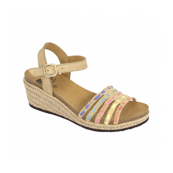 Scholl Lodoletta Sandalia Mujer Plantilla Bioprint Color Arena Talla 40
