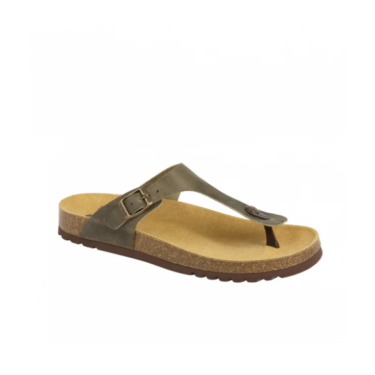 Chanclas Dr Scholl Evis Leat Hombre Color Verde Talla 42