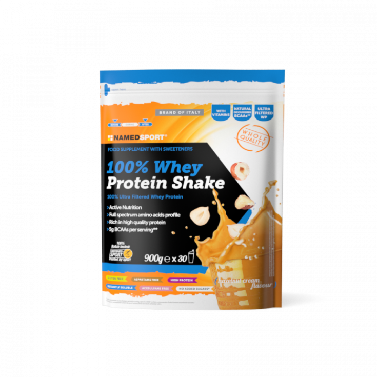 NamedSport 100% Whey Protein Shake Crema De Avellana 900g