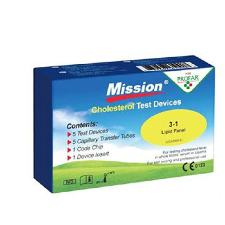 Profar Control Test Mission Test de colesterol 5 piezas