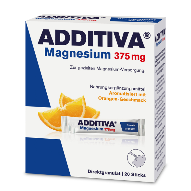 Aditivo Magnesio 375mg Complemento Alimenticio 20 Sobres Orosoluble