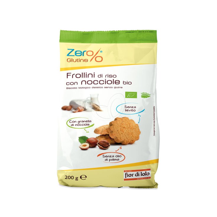 Fior di Loto Zero% Gluten Arroz de Mantequilla con Avellanas Bio 200g