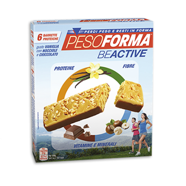 Pesoforma BeActive Barritas Sabor Vainilla Avellanas Y Chocolate 6 Piezas