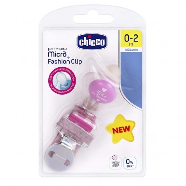 Chicco Chupete Micrò Con Clip Niña 0-2m Color Rosa