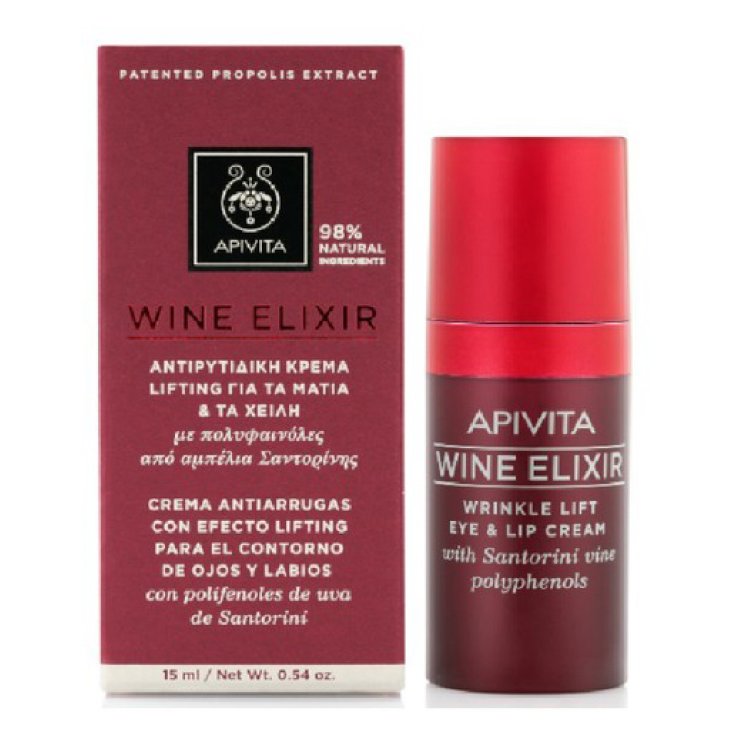 Apivita Wine Elixir Crema Antiarrugas Contorno De Ojos Y Labios 15ml