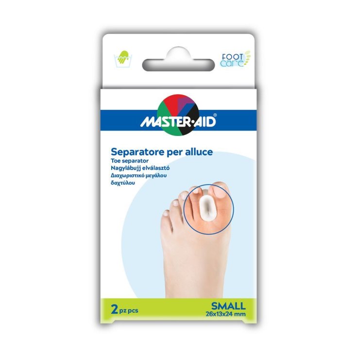 Master-Aid® Foot Care Separador de dedo gordo del pie Tamaño pequeño 2 piezas