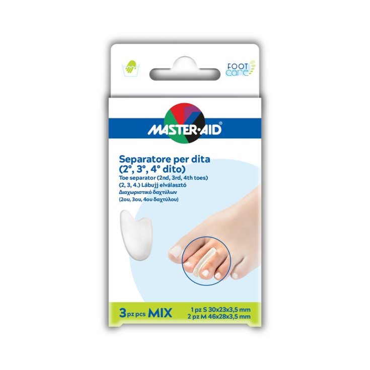 Master-Aid® Foot Care Separador de dedos (2.º, 3.º y 4.º dedo) 3 piezas