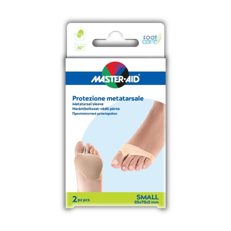 Master-Aid® Foot Care Protección Metatarsal En Gel Y Tela Tamaño Pequeño 2 Piezas