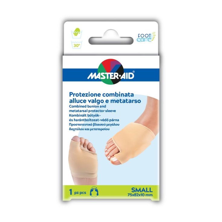 Master-Aid® Foot Care Protección Combinada Hallux Valgus Y Metatarso Tamaño Pequeño 1 Pieza