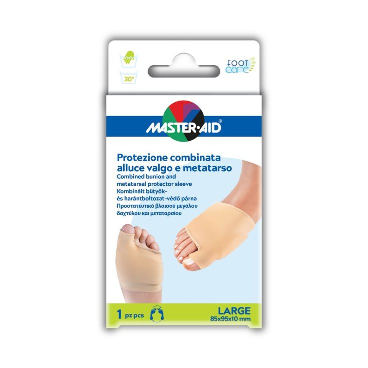 Master-Aid® Foot Care Protección Combinada Hallux Valgus Y Metatarso Talla Grande 1 Pieza