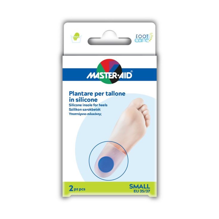 Master-Aid® Foot Care Plantilla Para Talón Silicona Tamaño Pequeño 2 Piezas