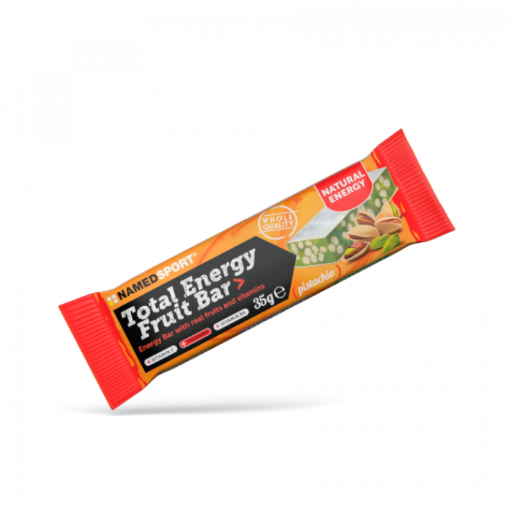 Named Sport Total Energy Fruit Bar Barra energética de pistacho con fruta real y vitaminas 35g