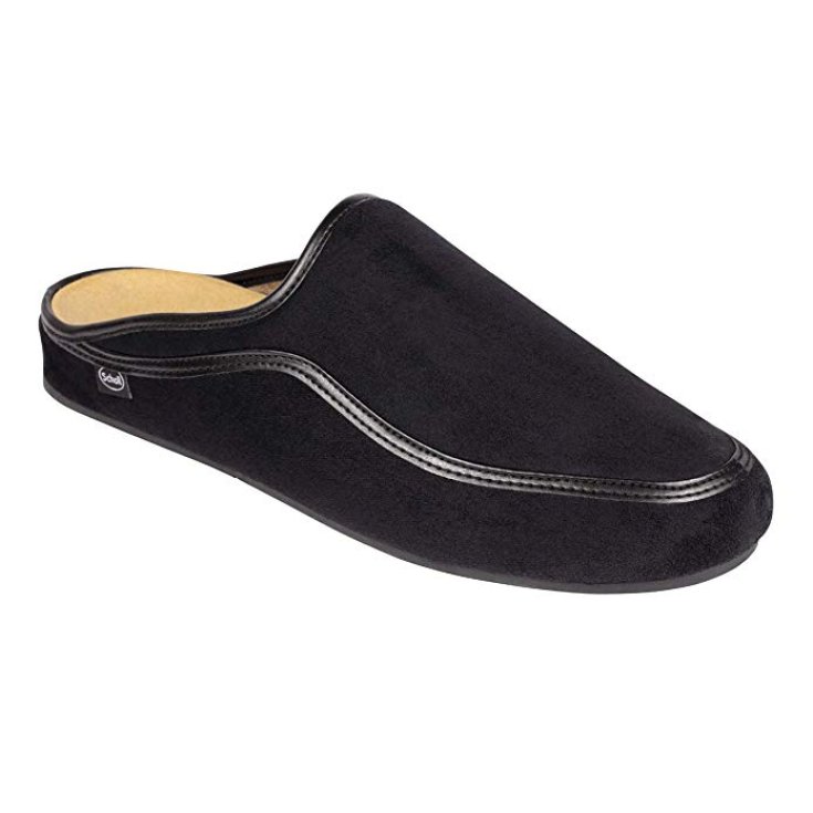 Dr. Scholl's Brandy Total Black Slipper Para Hombre En Microfibra Talla 46 1 Par