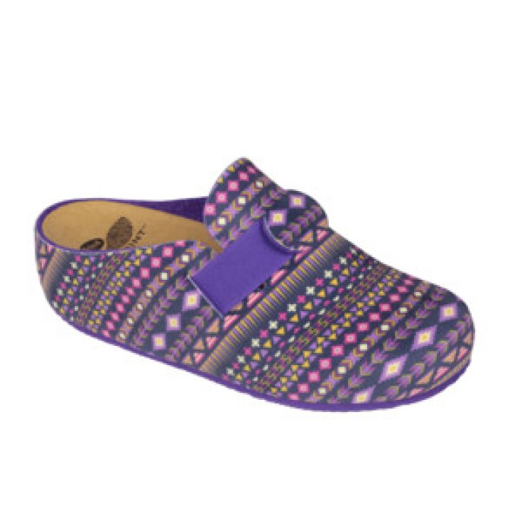 Dr. Scholl® Zapatos Mujer Microfibra Lareth Estampado Etnico Morado / Multicolor Talla 41