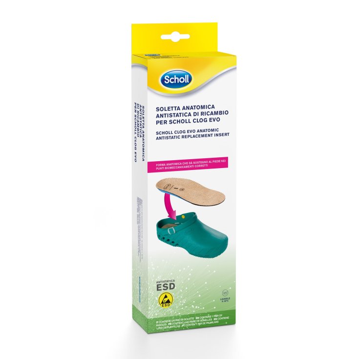 Plantillas Scholl Clog Evo Anatomic Antistatic Repuesto Talla 36-37 1 Par