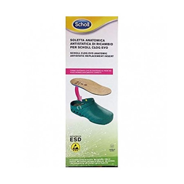 Dr. Scholl © Anatomic Antistatic Microfibra Plantilla de Recambio para Dr. Scholl © Clog Evo Talla 39-40