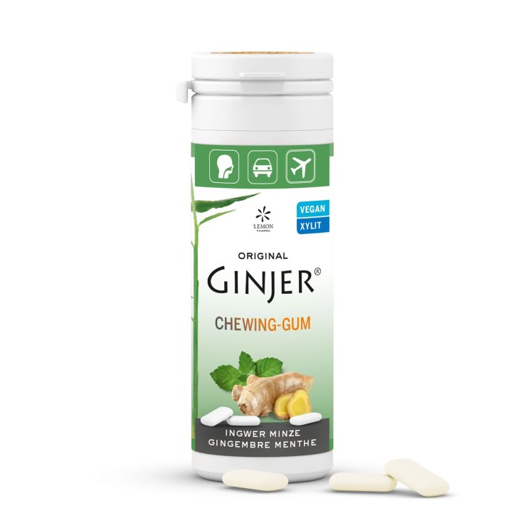 Lemon Pharma Original Ginjer® Chicle Chicle Jengibre y Menta 30g