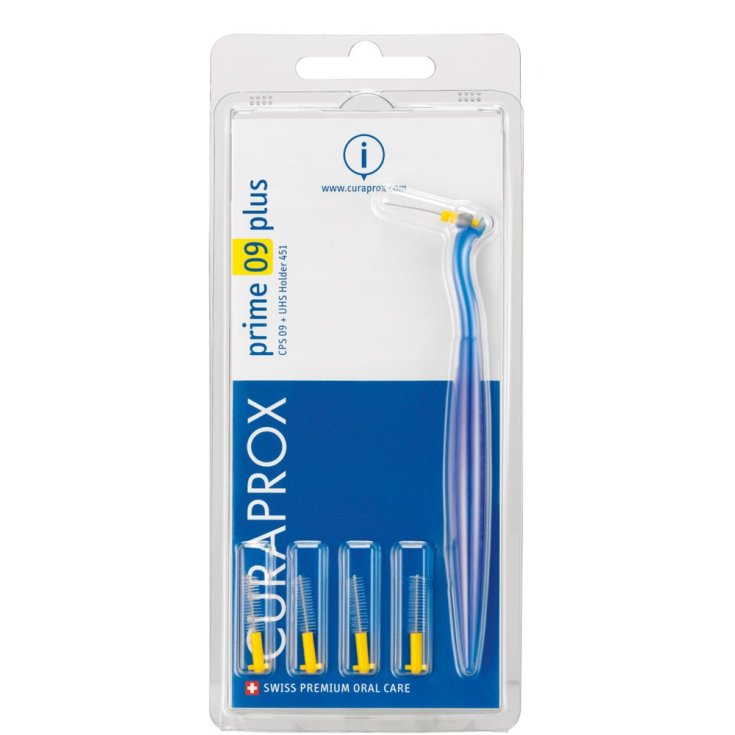 Curaprox Prime 09 Plus Cepillos De Dientes Finos Mango Amarillo 5 Piezas